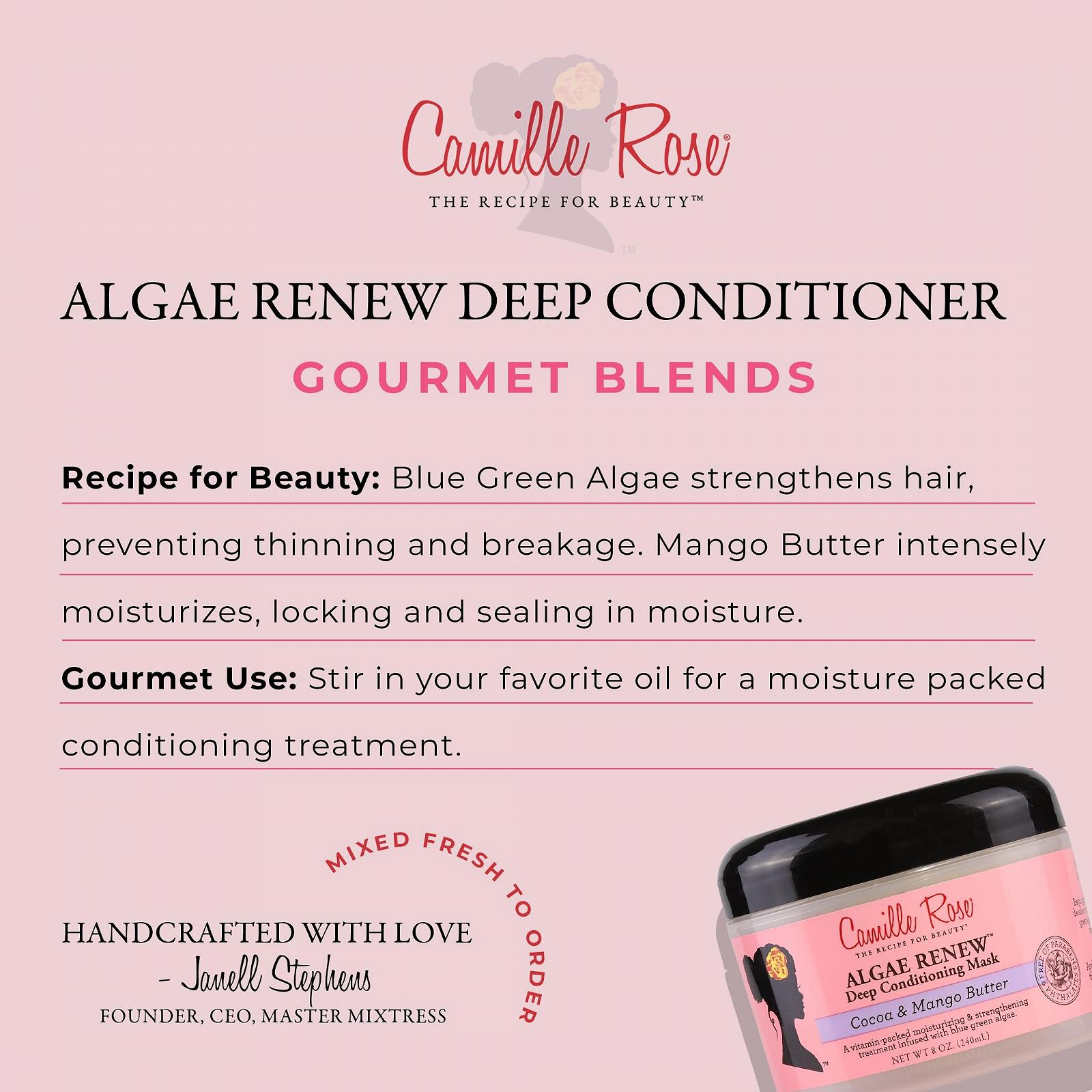 Маска Camille Rose Naturals Algae Renew Deep Conditioning 8 унций, фото №3