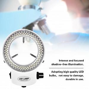 Кольцевая LED лампа 144 LED, регулируемая яркость, для стереомикроскопов и камер, белая, EU вилка synthetic.ua - Фото 1