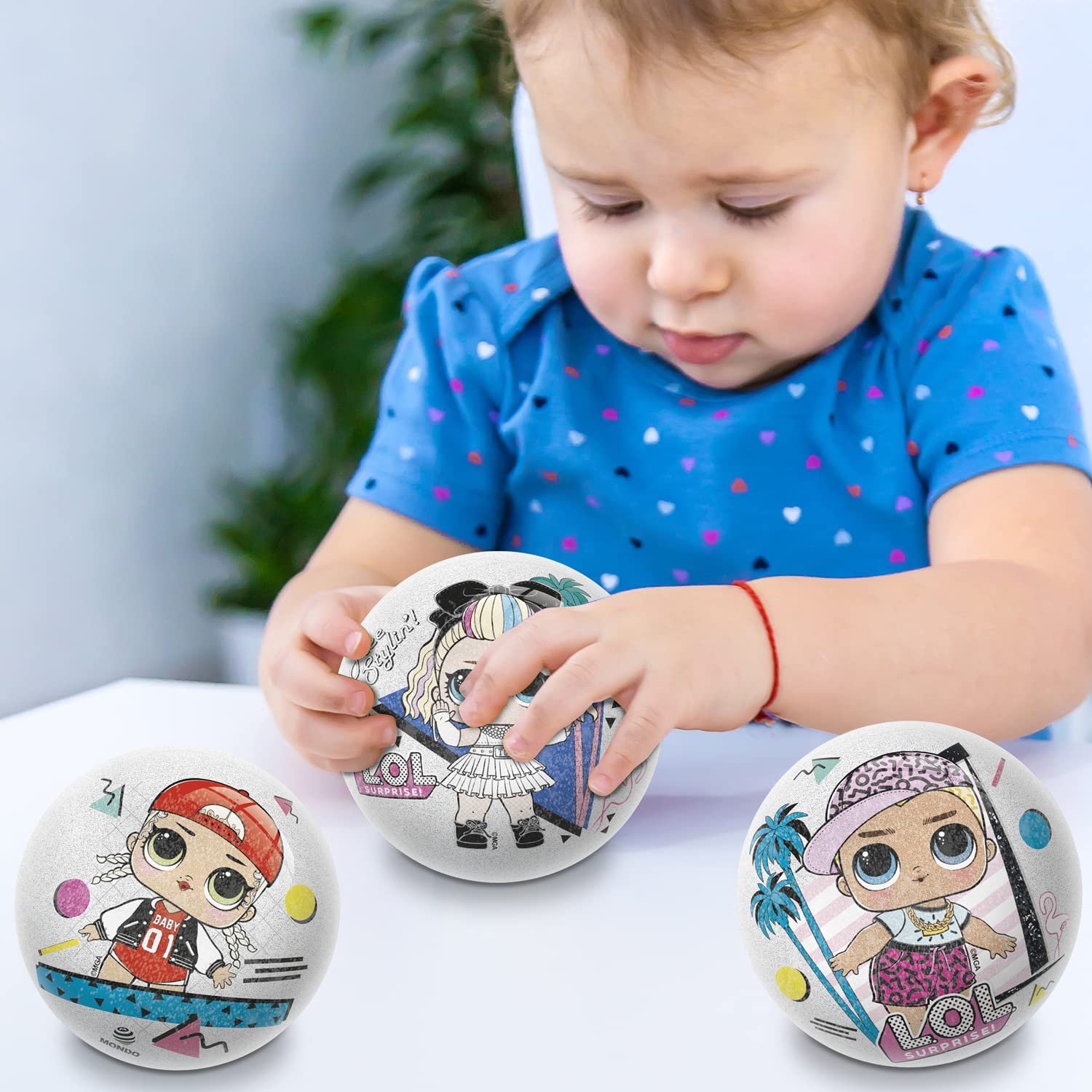 М'яч Mondo L.O.L. Surprise Toys Shiny LOL для дітей, діаметр 10 см, різнокольоровий, фото №7