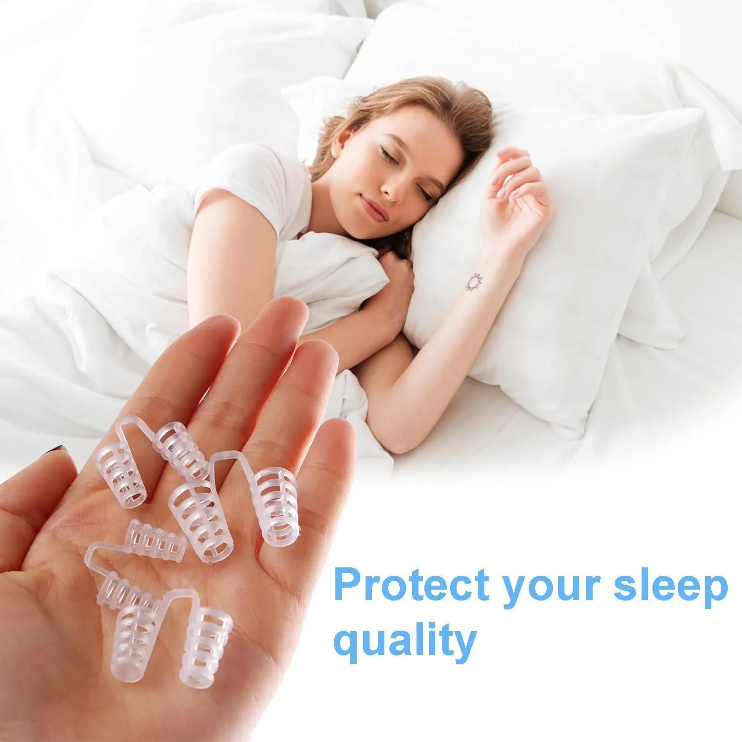 Роздільники для носа (8 шт. в упаковці) Кліпси від хропіння, фото №3