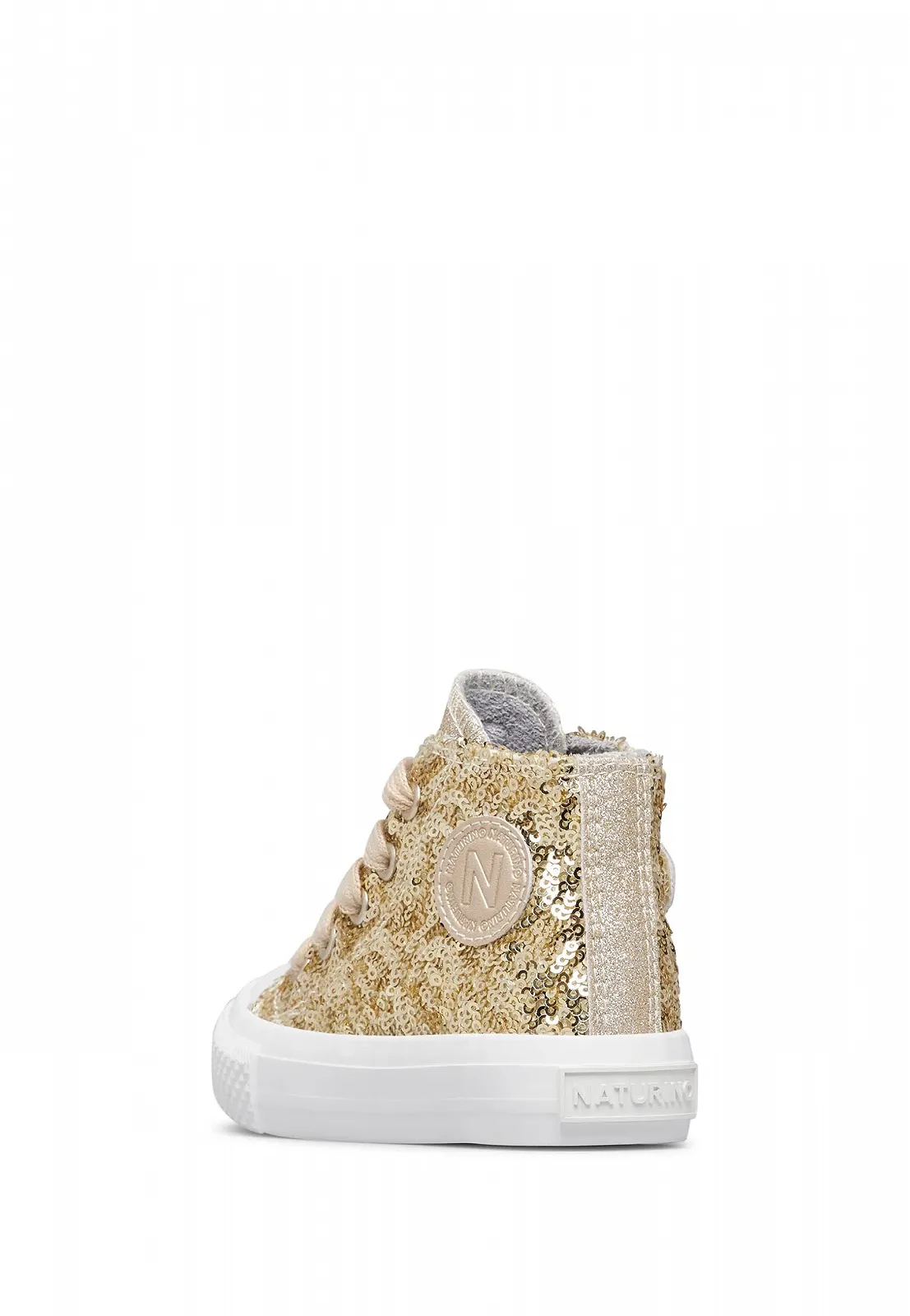 Высокие Кроссовки Naturino Ткань с Блестками, фото №4