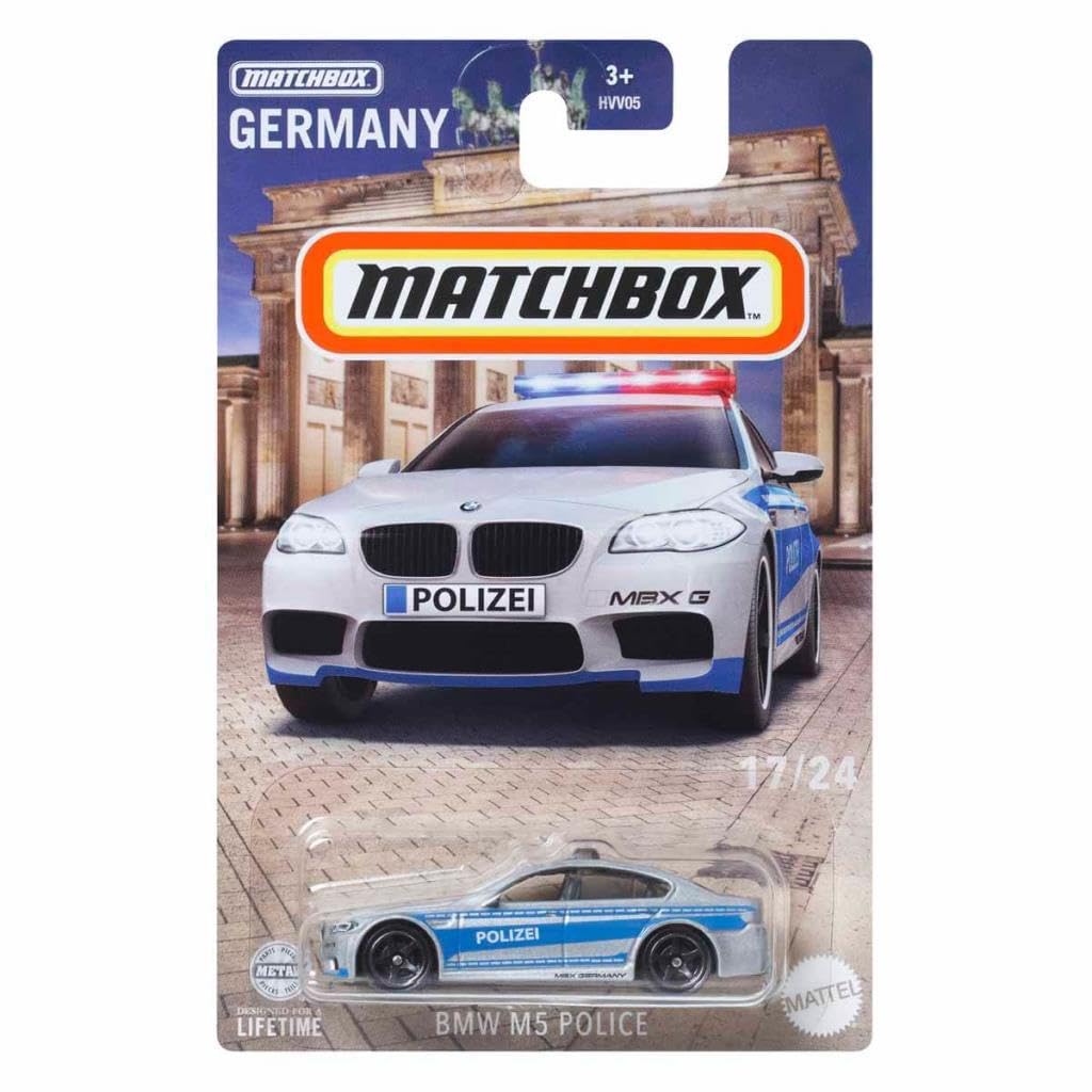 Машинка Matchbox Germany 1:64 BMW M5 Полиция HVV38 - HVV05, фото №4