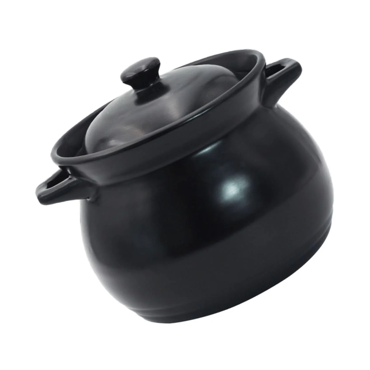 Кастрюля-жаровня Alipis керамическая глиняная термостойкая черная для риса и супа, фото №1