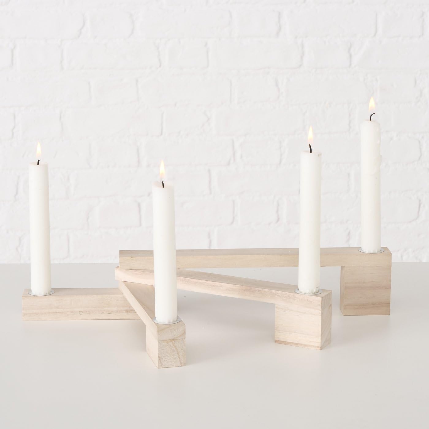 Підсвічник ReWu Ebba Дерев'яний Підсвічник для Вузьких Свічок Регульований Різдвяний Природний 4 Підставки, фото №4 Підсвічник ReWu Ebba Дерев'яний Підсвічник для Вузьких Свічок Регульований Різдвяний Природний 4 Підставки, фото №4