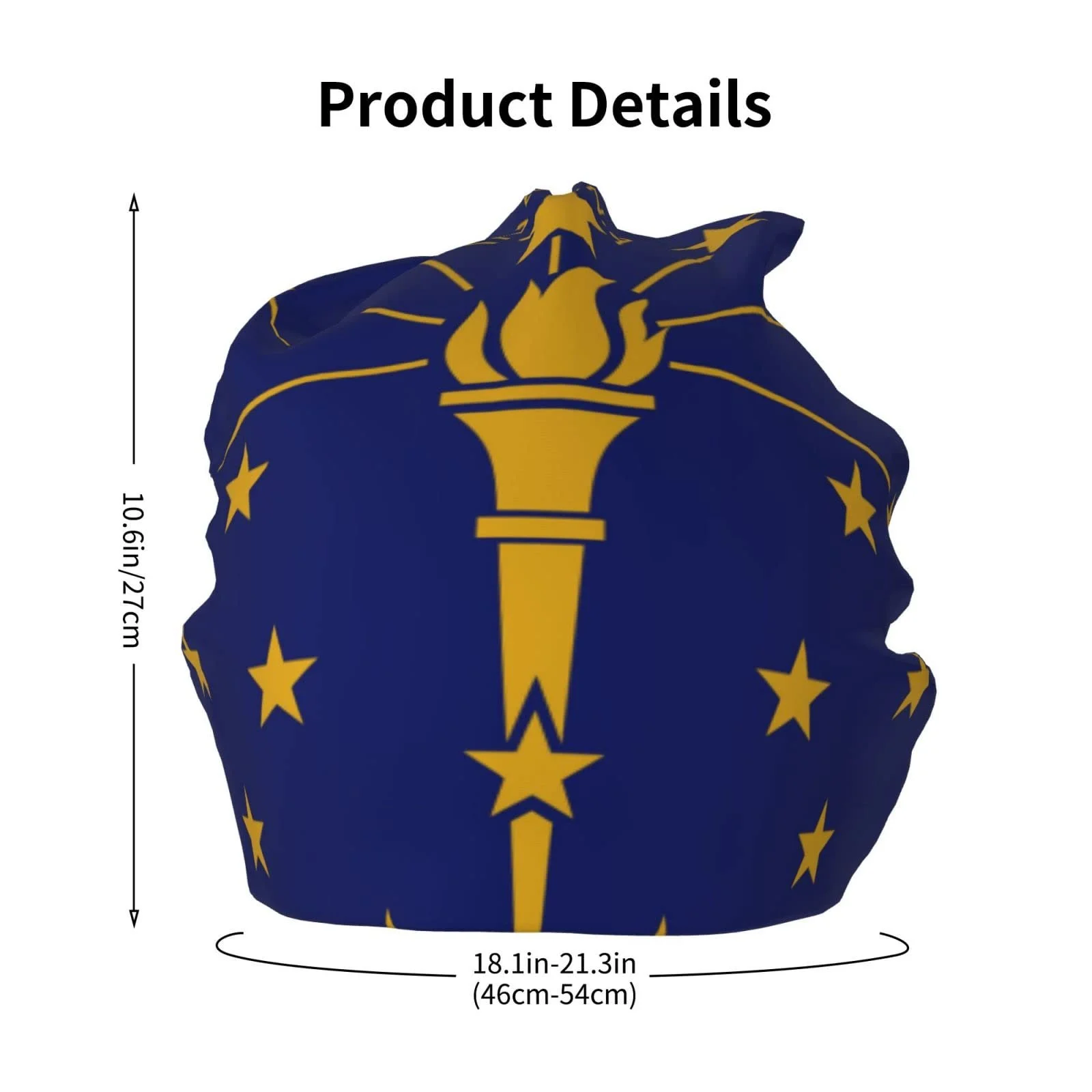 Шапка LOUJIN Indiana Flag Slouchy для хлопчиків і дівчаток, тепла в'язана, один розмір, фото №5