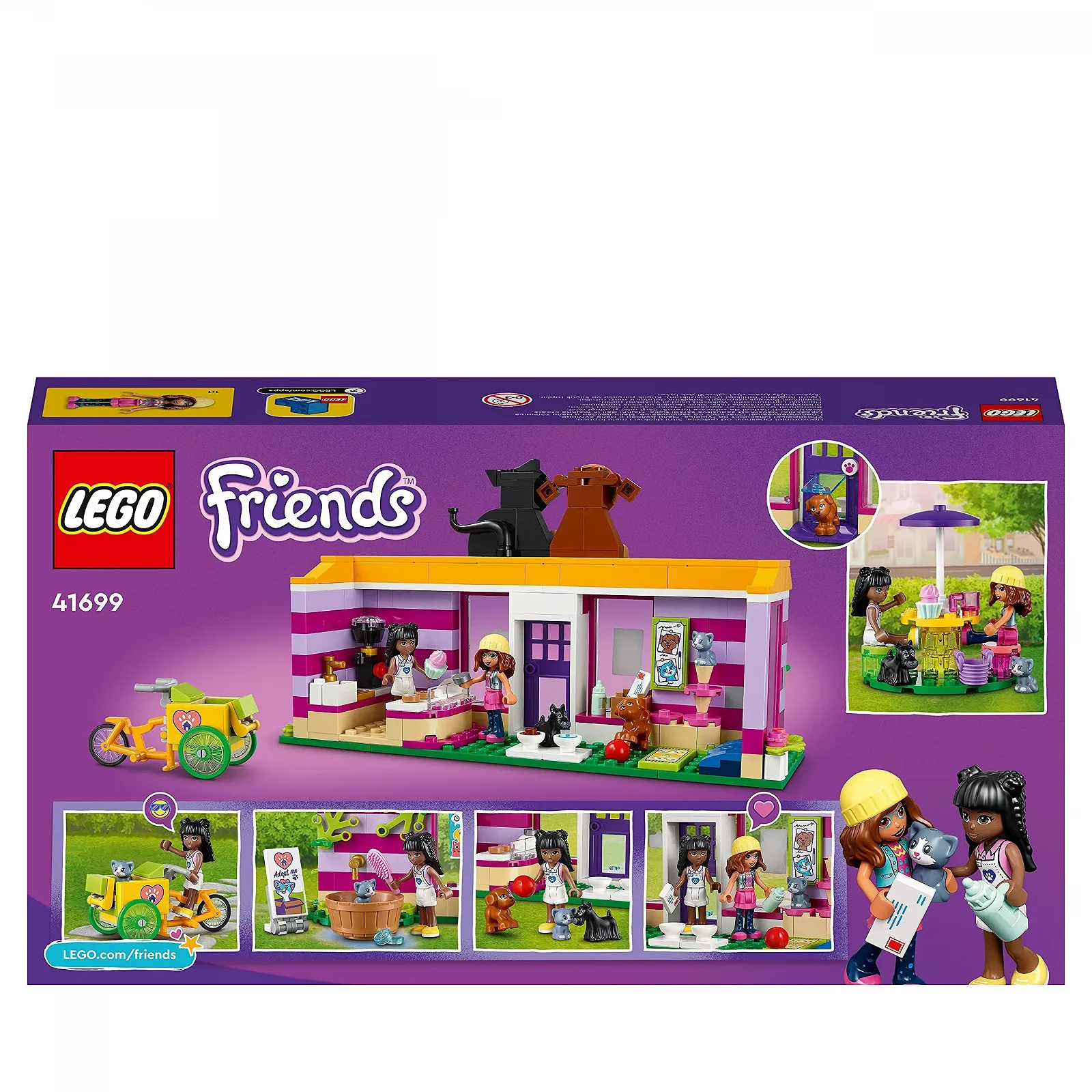 LEGO Friends Кафе для ухода за животными 41699 Heartlake City Игровой набор с животными и мини-куклами для спасения животных, игрушка от 6 лет, фото №8 LEGO Friends Кафе для ухода за животными 41699 Heartlake City Игровой набор с животными и мини-куклами для спасения животных, игрушка от 6 лет, фото №8