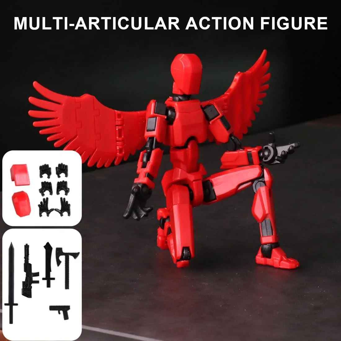 Фигурка IKOPFLN T 13 3D-печать многошарнирная разноцветная, фото №4