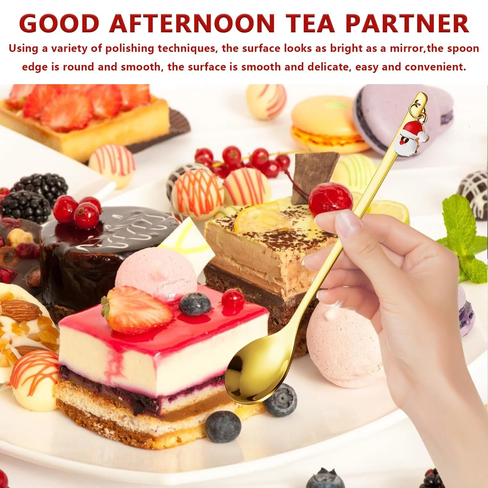 6 Кавових Різдвяних Ложок та 6 Вилок, фото №4