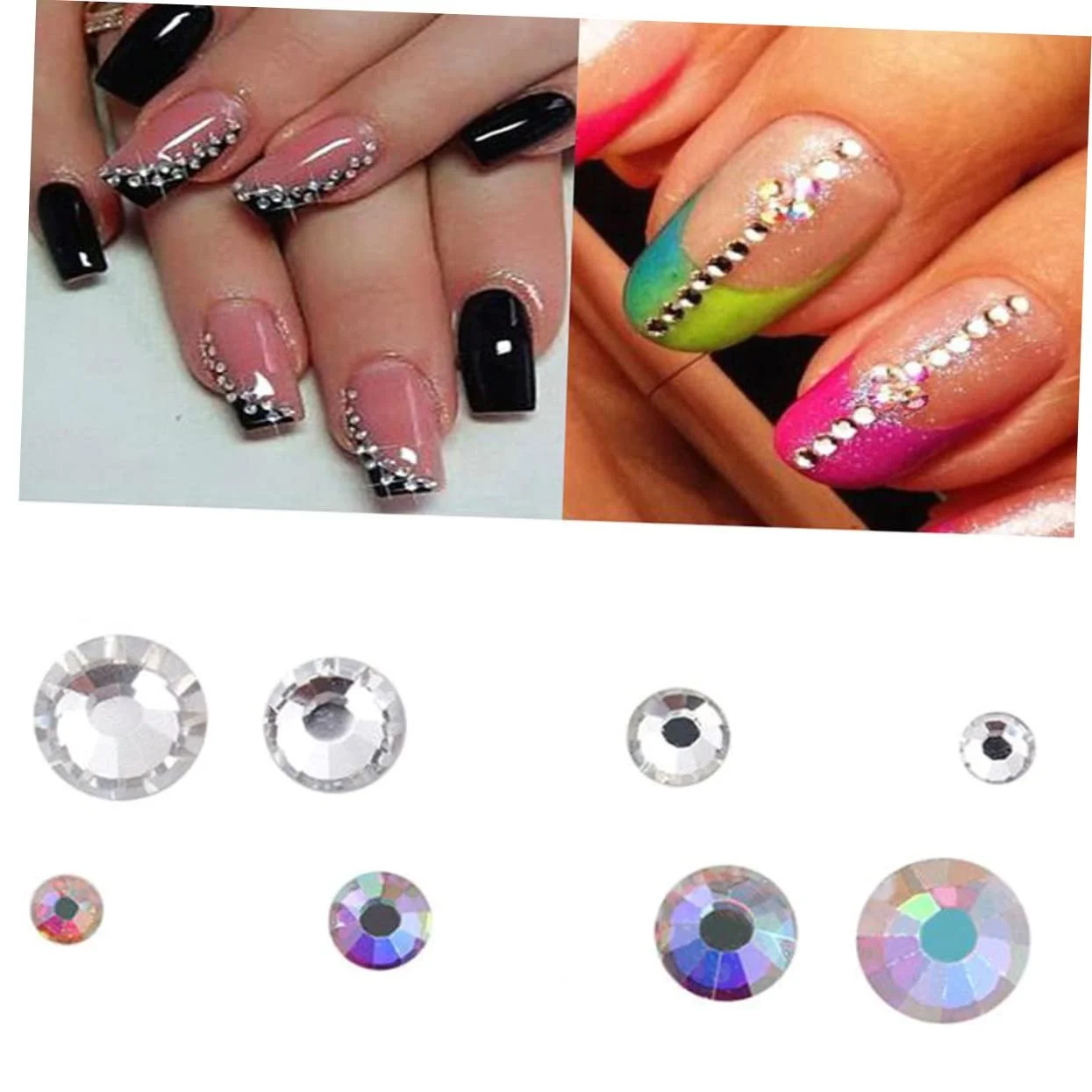 Стразы Плоские Healeved Прозрачные 2 шт., фото №7