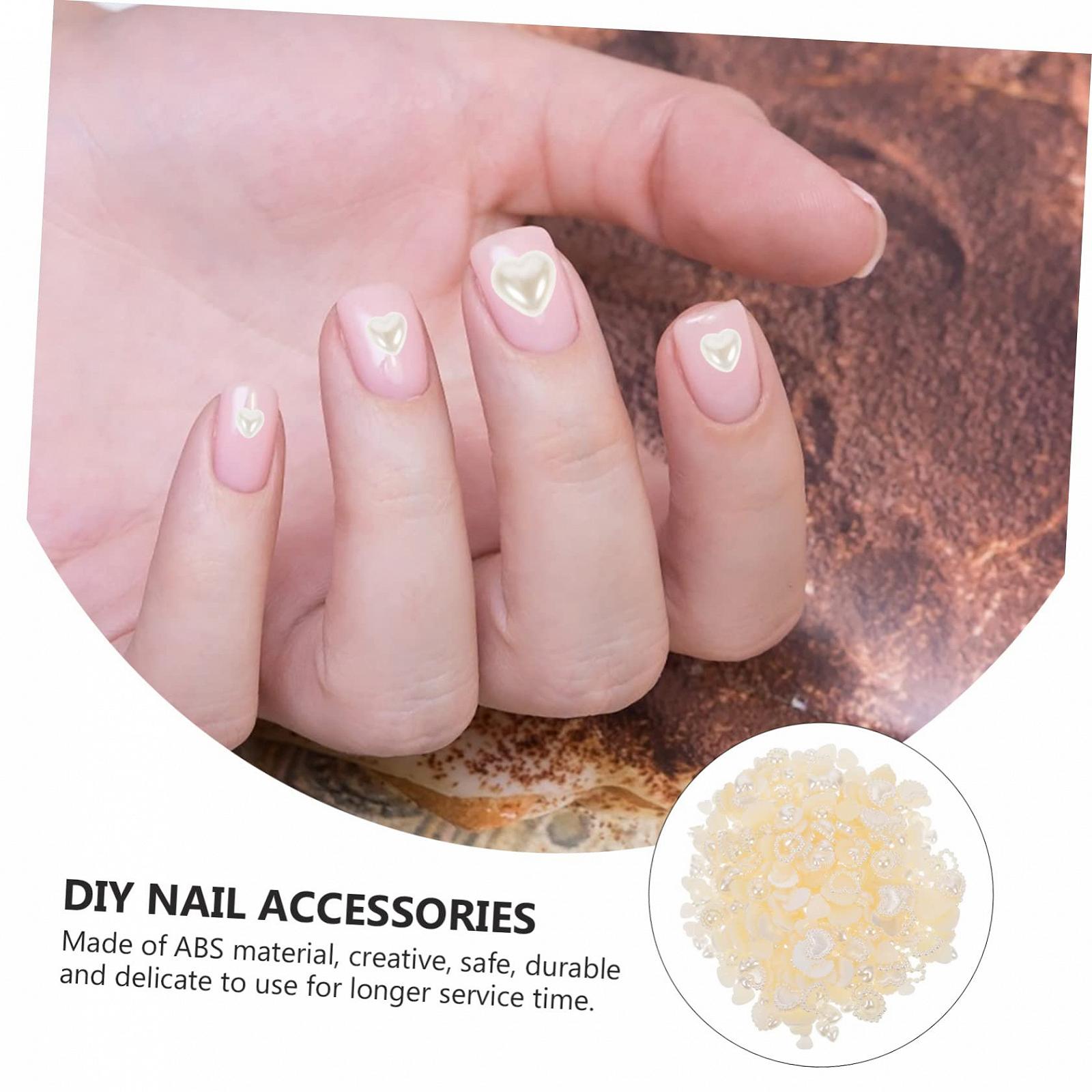 Украшение для маникюра Жемчуг minkissy Искусственный Жемчуг Сердце, фото №9