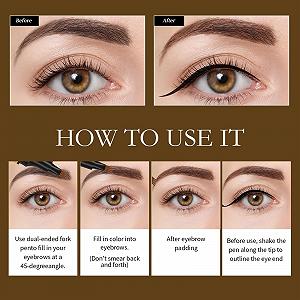 Олівець Magic 2-в-1 водонепроникний 3D Microblading synthetic.ua - Фото 1