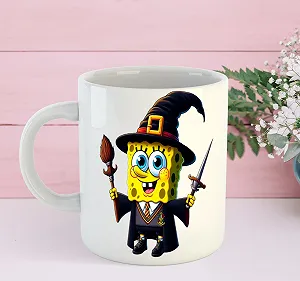Чашка з принтом SpongeBob SquarePants керамічна 330 мл Uk_403 - Фото 1