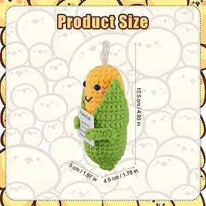 Игрушка NQEUEPN Mini Positive Corn 12,5 см жёлтый synthetic.ua - Фото 1