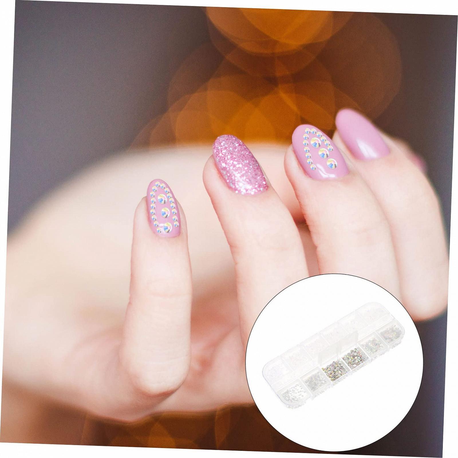 Прикраси для манікюру PLAFOPE, плоскі стрази для нігтів, фото №4