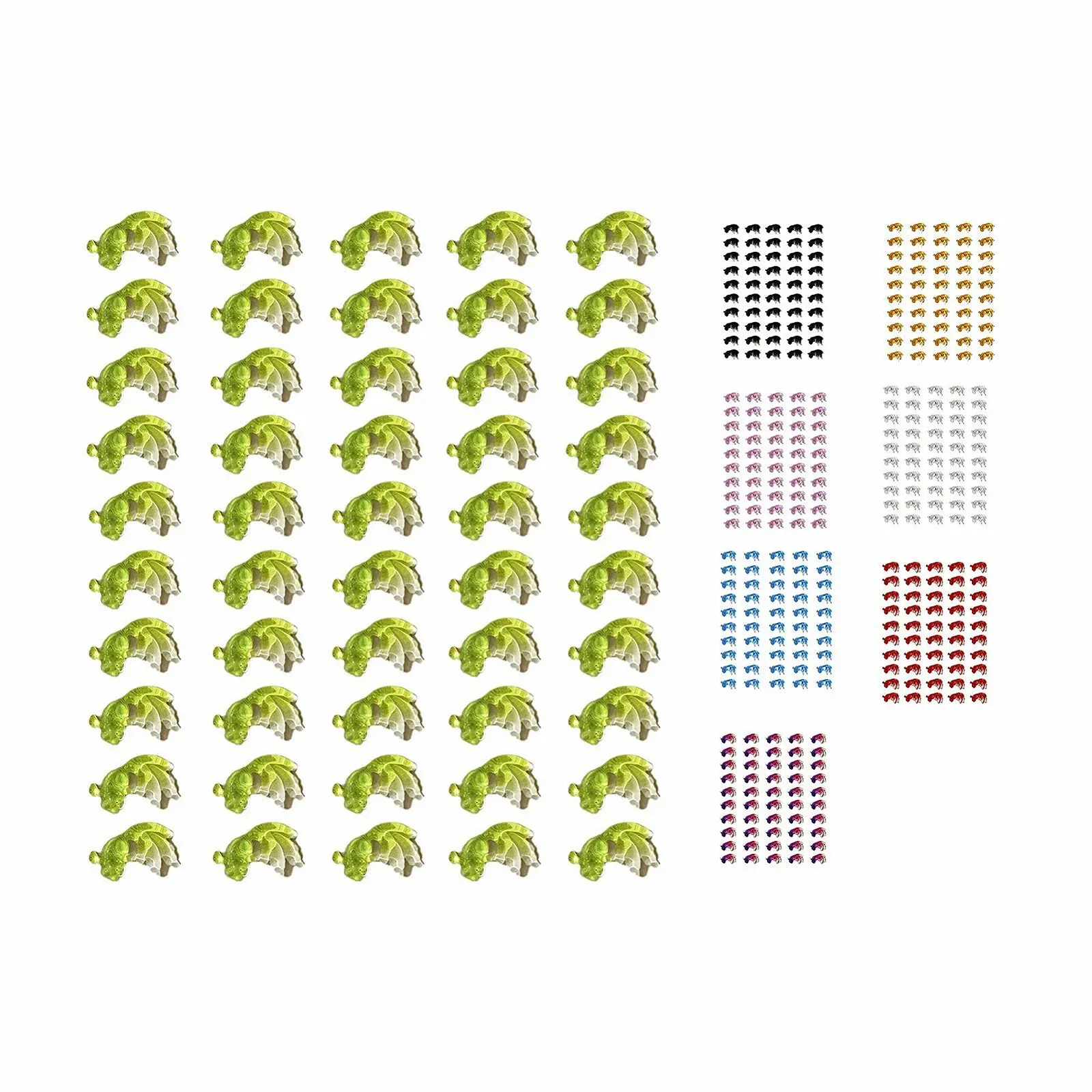 Наклейки для дизайна ногтей для вечеринок, 50 штук, украшения для маникюра, привлекательные 3D украшения для маникюра в форме золотой рыбки из смолы для женщин Черный, фото №2