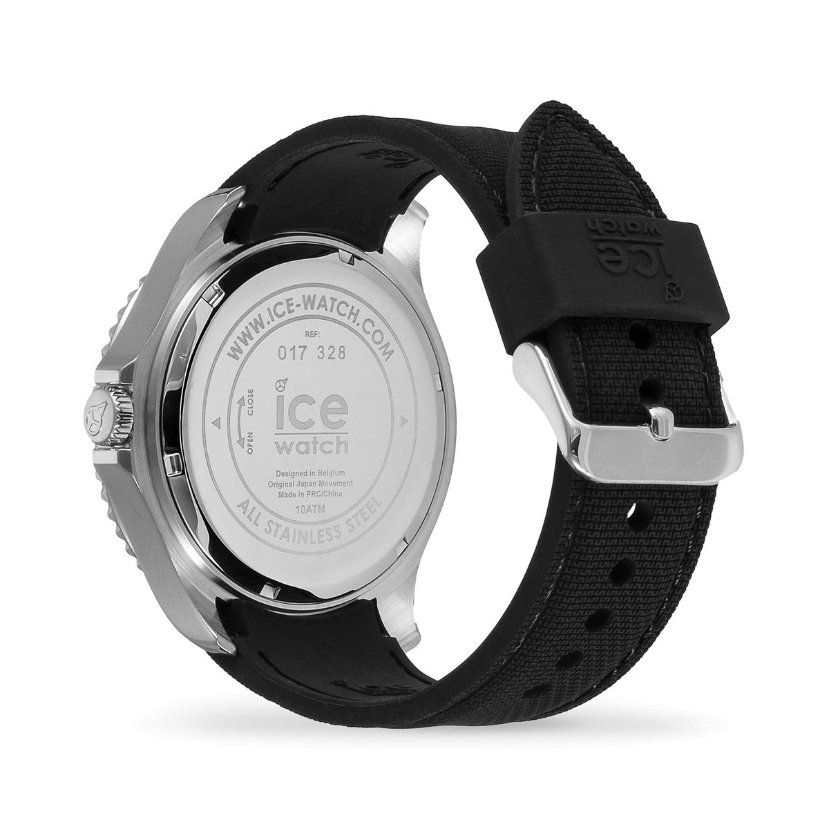 Чоловічий годинник Ice-Watch ICE Steel Black Army 017328 Силіконовий ремінець Чорний, фото №4