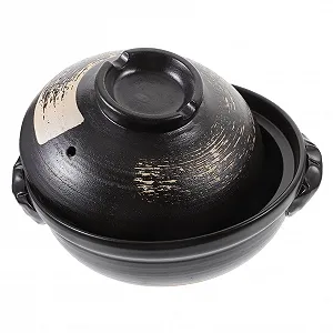 Кастрюля керамическая Ceramic Casserole Pot термостойкая, с отверстием для пара, антипригарная, разные цвета - Фото 1