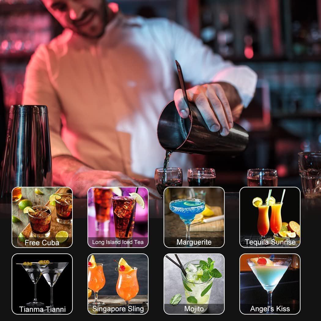 Набор для коктейлей Boston с подставкой / 25 шт., фото №6 Набор для коктейлей Boston с подставкой / 25 шт., фото №6