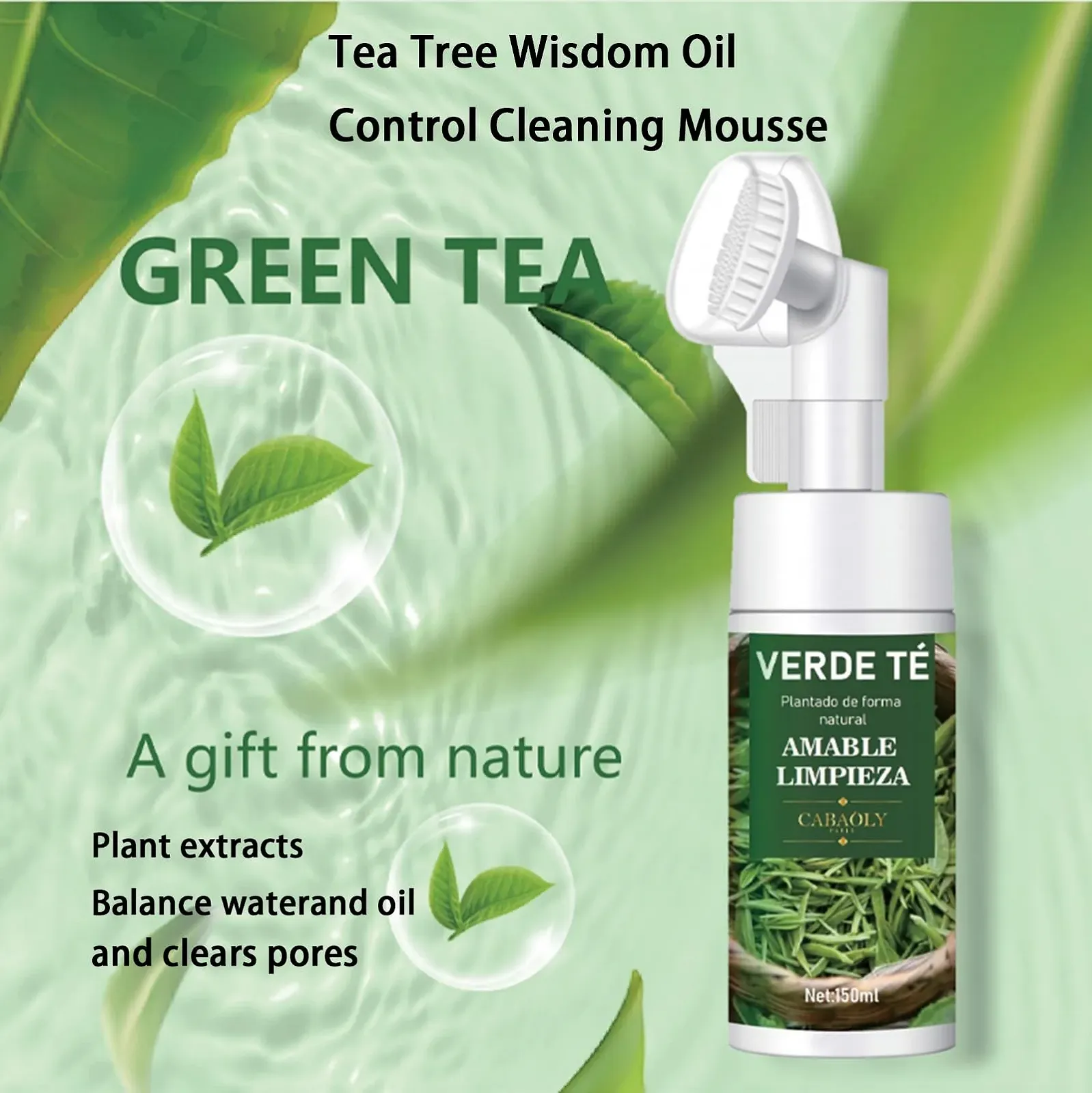 Засіб для вмивання з маслом чайного дерева, щоденний м’який зволожуючий, фото №6