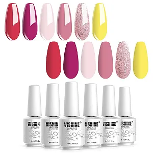 Набір гель-лаків Vishine, 6 різних кольорів, 8 мл, УФ/LED - Фото 1