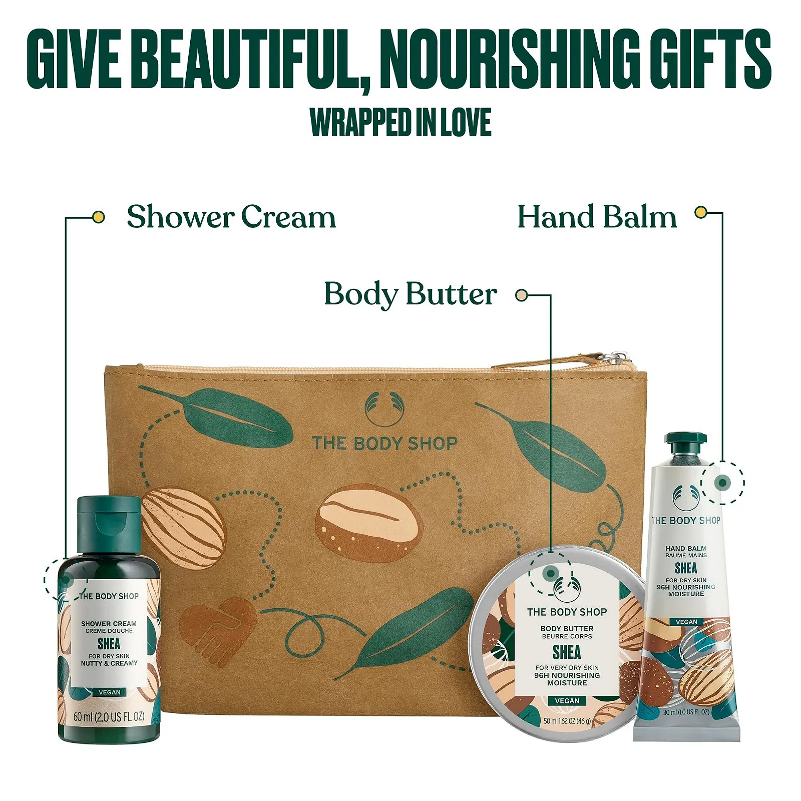 Набір The Body Shop Shea Case - 4 предмети туалетного приладдя, фото №2