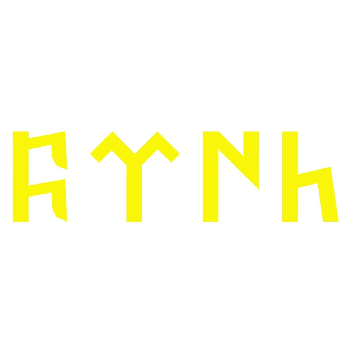 Наклейка на стіну Göktürkce Turk Symbol Logo вінілова Жовта 6 см x 16 см, фото №1 Наклейка на стіну Göktürkce Turk Symbol Logo вінілова Жовта 6 см x 16 см, фото №1