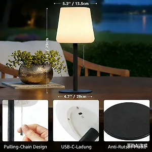 Настольные светодиодные лампы MALUX Набор 2 шт., круглые - Фото 1