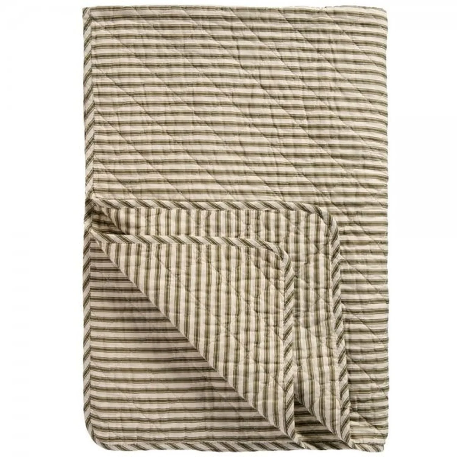 Покрывало IB Laursen Песок с оливковыми полосками 130 x 180 см, фото №1