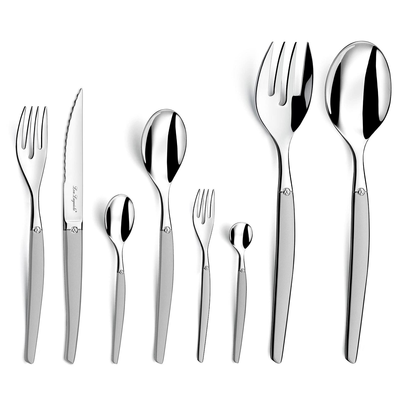 Набор столовых приборов Lou Laguiole Jet Sablé 74 предмета, фото №1 Набор столовых приборов Lou Laguiole Jet Sablé 74 предмета, фото №1