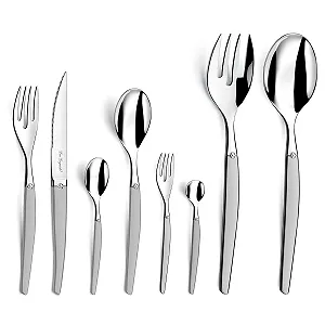 Набір столових приборів Lou Laguiole Jet Sablé 74 предмети - Фото 1