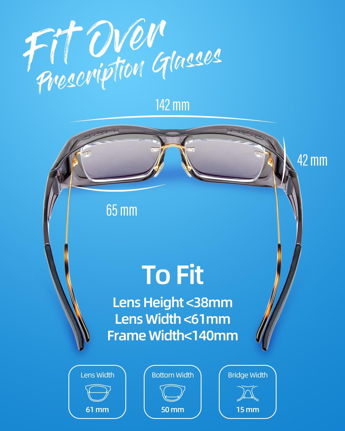 Окуляри для нічного водіння, накладні, для чоловіків, HD, поляризовані, антиблікові, фото №6