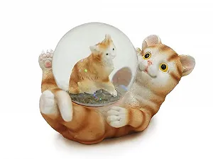 Снежный шар Euro Souvenirs Кот 10 x 5 x 6 см - Фото 1