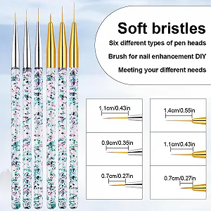Пензлі для підводки очей Fine Point 12 шт. (Золото, Срібло) synthetic.ua - Фото 1