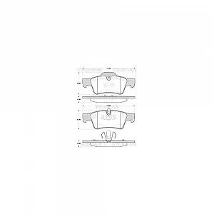 Комплект тормозных колодок TRISCAN 8110 23054 для MERCEDES-BENZ задний мост - Фото 1