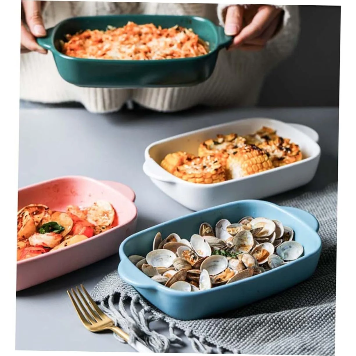 Керамічна форма для випікання VALICLUD прямокутна з ручками термостійка Рожевий, фото №1 Керамічна форма для випікання VALICLUD прямокутна з ручками термостійка Рожевий, фото №1