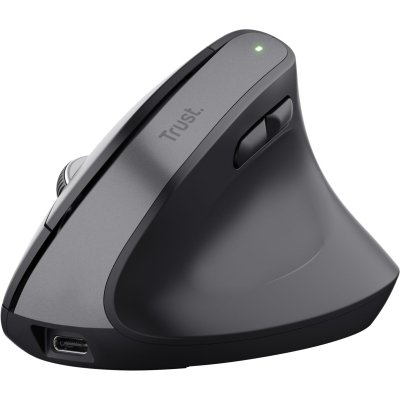 Мышка Trust Bayo+ Ergonomic Wireless/Bluetooth Black (25146), фото №3 Мышка Trust Bayo+ Ergonomic Wireless/Bluetooth Black (25146), фото №3