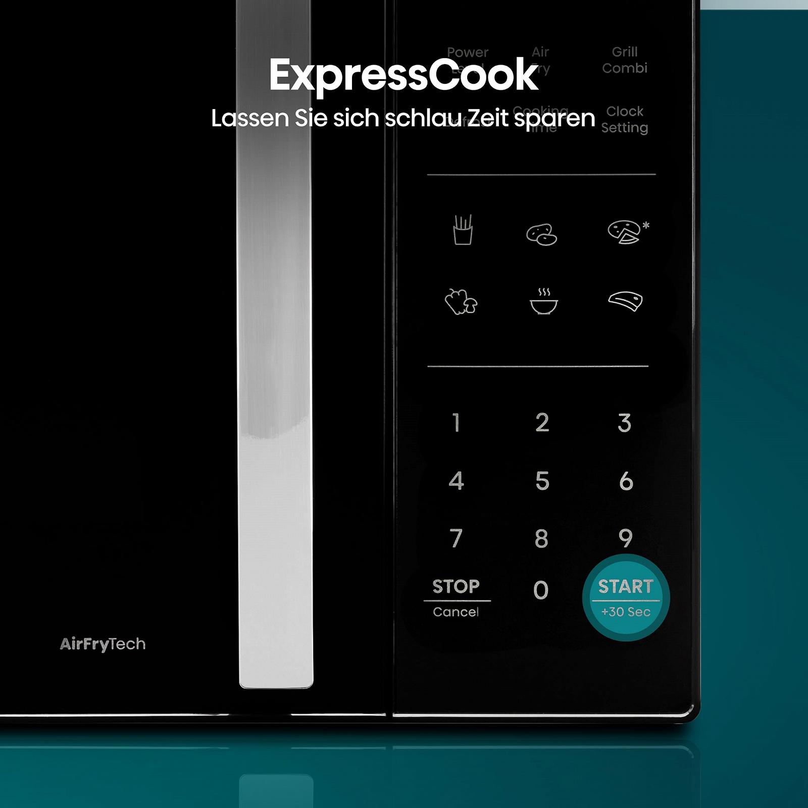 Микроволновая печь Hisense H23MOBS5HC 23 л 900 Вт AirFry 4 в 1 Super Combination Функция памяти Многоэтапное приготовление Автоматические программы 10 уровней мощности Быстрый старт Функция разморозки Блокировка от детей Черная, фото №13 Микроволновая печь Hisense H23MOBS5HC 23 л 900 Вт AirFry 4 в 1 Super Combination Функция памяти Многоэтапное приготовление Автоматические программы 10 уровней мощности Быстрый старт Функция разморозки Блокировка от детей Черная, фото №13