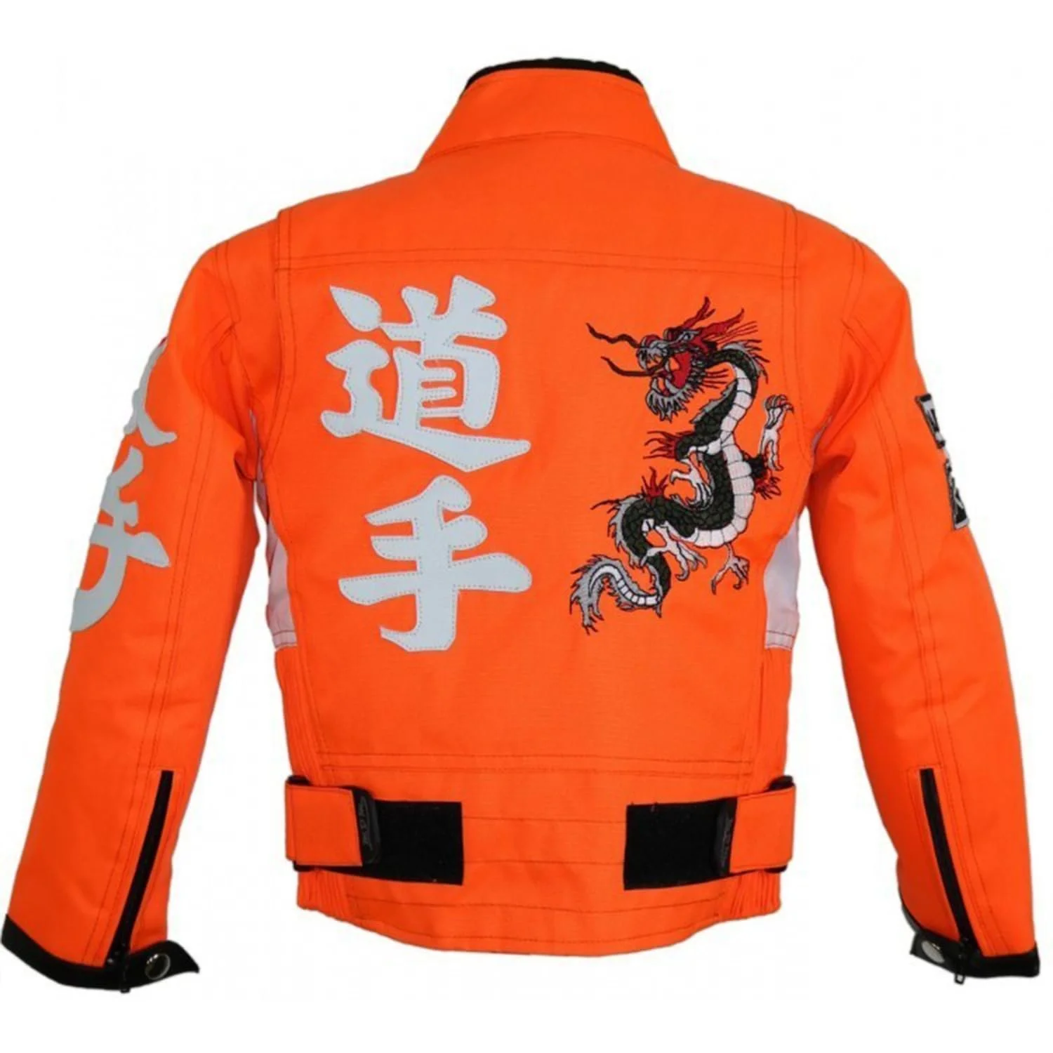 Дитяча мотоциклетна куртка MDM Racing, неоново-оранжева, фото №3