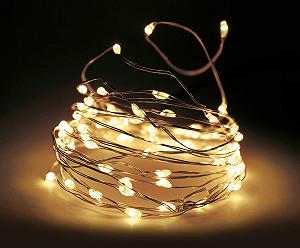 Світлодіодна дротяна гірлянда Spetebo 395 см / 80 LED, тепла біла - Фото 1