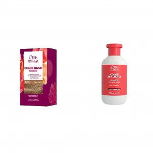 Напівперманентна фарба для волосся без аміаку 8/81 Перлинний блонд (130 мл) та Шампунь для захисту кольору Color Brilliance для густого волосся з низьким значенням pH (300 мл) - Фото 1