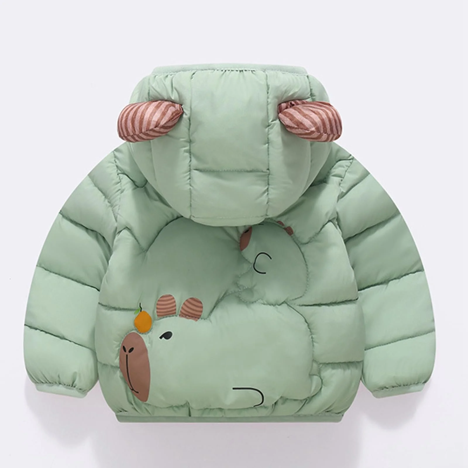 Куртка зимова Kobilee, на блискавці з капюшоном і кишенями, з довгими рукавами, фото №4