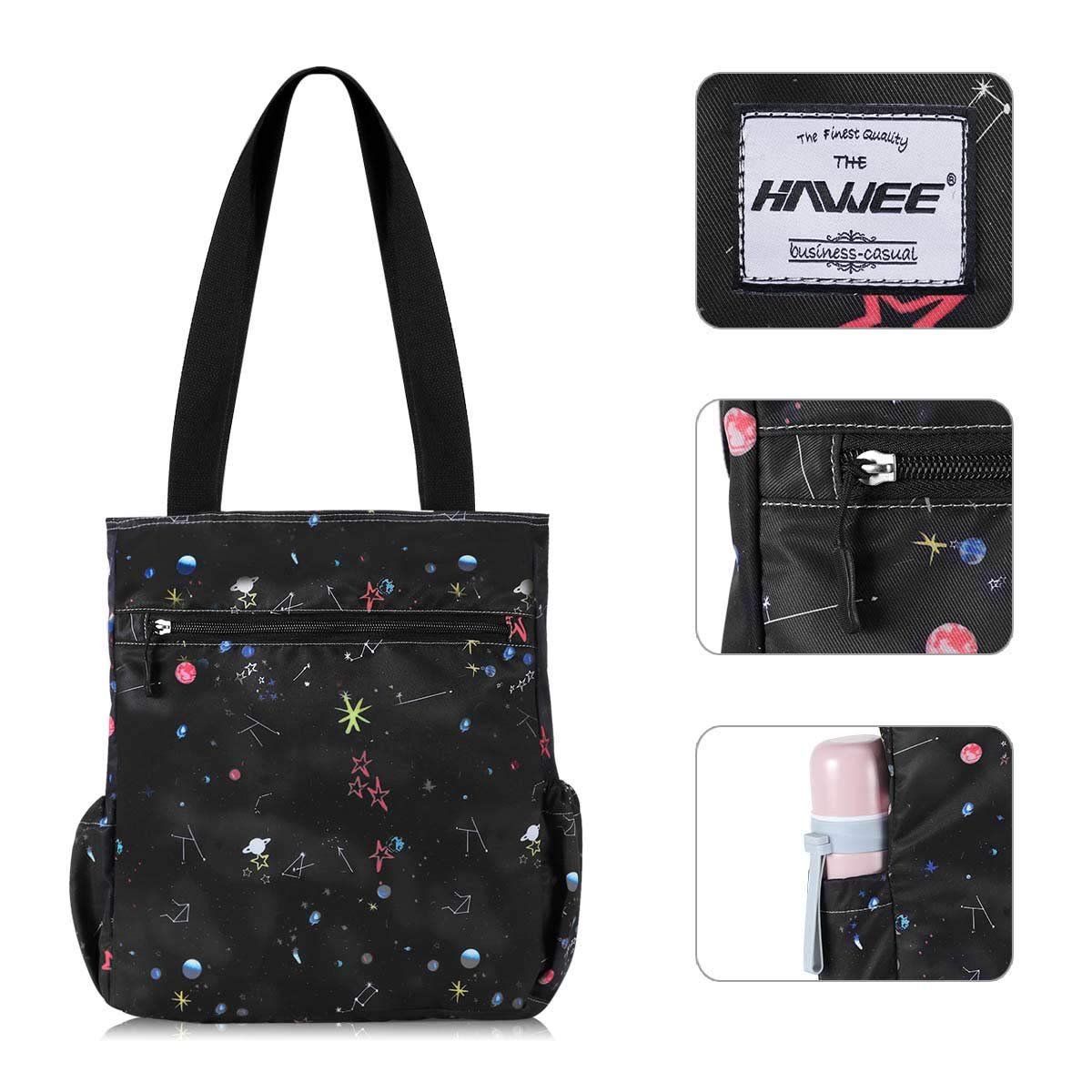 Сумка з ручками Hawee Fashion, жіноча, з блискавкою, велика, для покупок, для подорожей, для роботи, для школи, для повсякденного життя, для спортзалу, для пляжу, повсякденна, фото №4