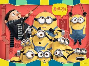 Пазл Ravensburger Minions 2 The Rise of Gru 12, 16, 20, 24 елементи в коробці 10,2 см (4 дюйми) synthetic.ua - Фото 1