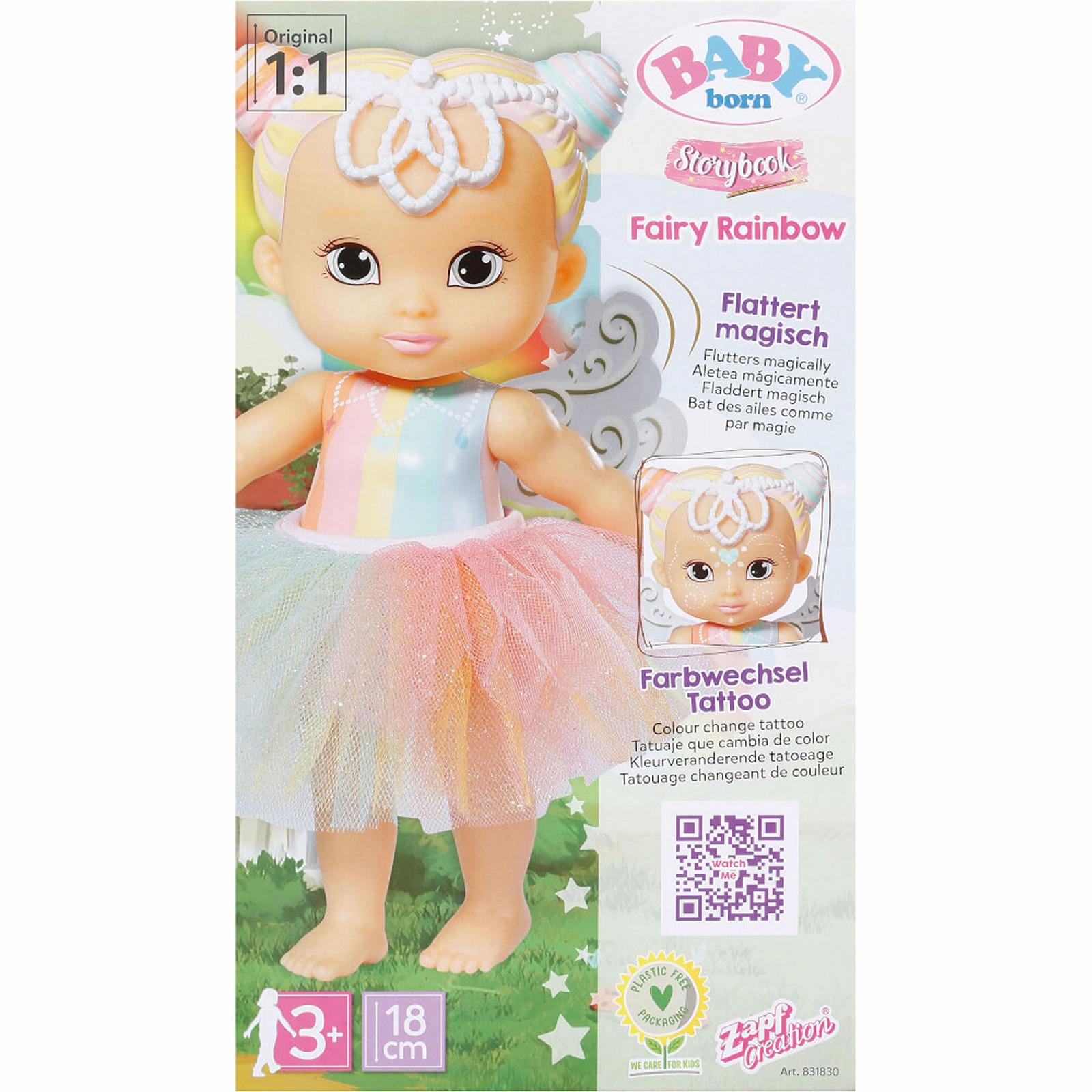Кукла Zapf Creation BABY born Storybook Fairy Rainbow 831830 Вес 18 см, фото №4 Кукла Zapf Creation BABY born Storybook Fairy Rainbow 831830 Вес 18 см, фото №4