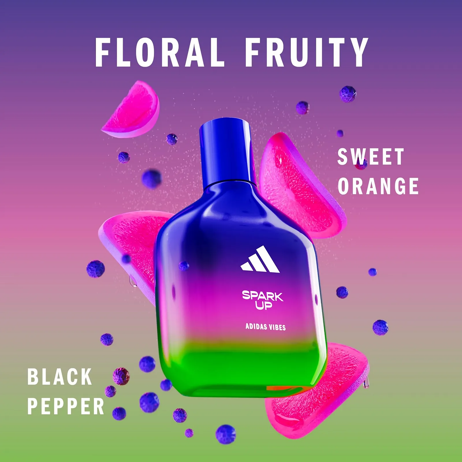 Парфумована вода adidas Vibes Spark Up Унісекс Стійкий аромат, 50 мл, фото №3 Парфумована вода adidas Vibes Spark Up Унісекс Стійкий аромат, 50 мл, фото №3