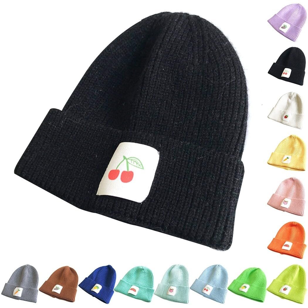 Шапка yeeplant Шерсть фруктовый узор детская, фото №2