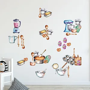 Наклейка на стіну GRAZDesign Baking Set with Cake 57 x 57 см - Фото 1