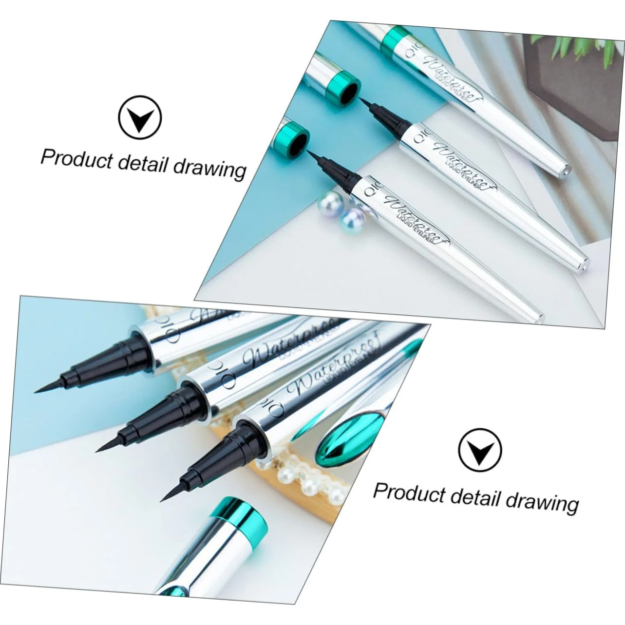 Олівець для очей HONMEET Leichtes Wasserdichtes Eyeliner для жінок, фото №5