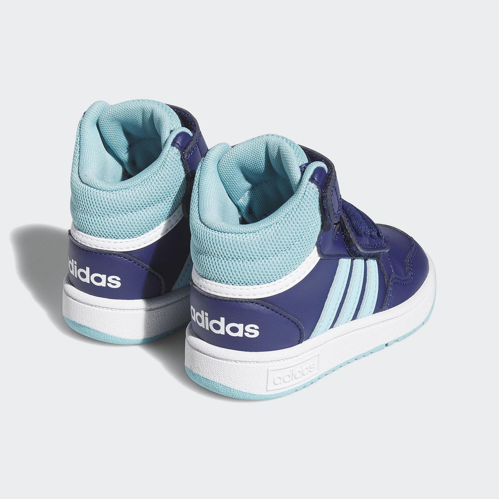Кросівки adidas Unisex Kinder Hoops Mid, фото №6