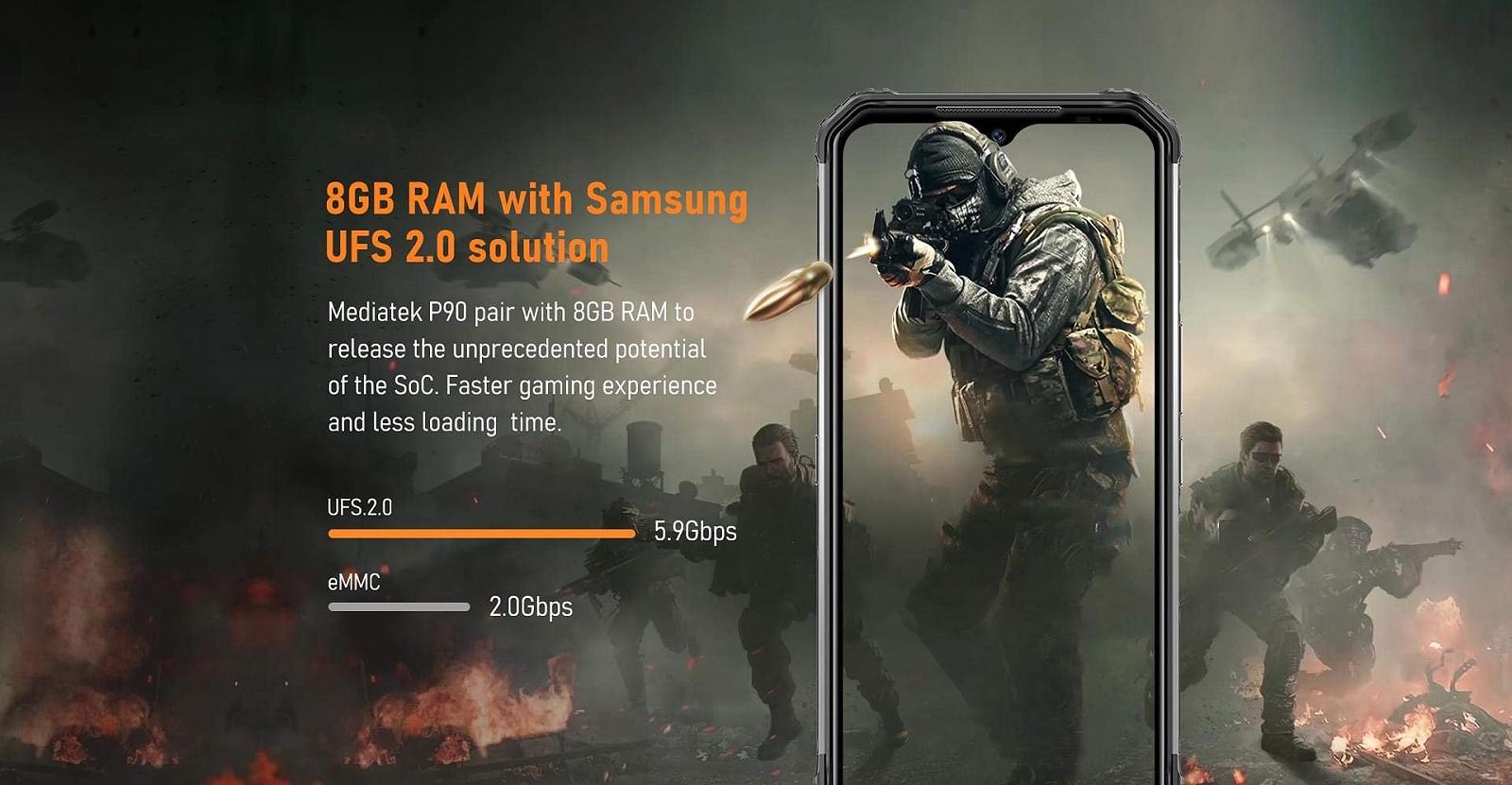 Смартфон DOOGEE S95 6/128GB IP68 48MP 6,3" Modular Rugged, фото №9 Смартфон DOOGEE S95 6/128GB IP68 48MP 6,3" Modular Rugged, фото №9